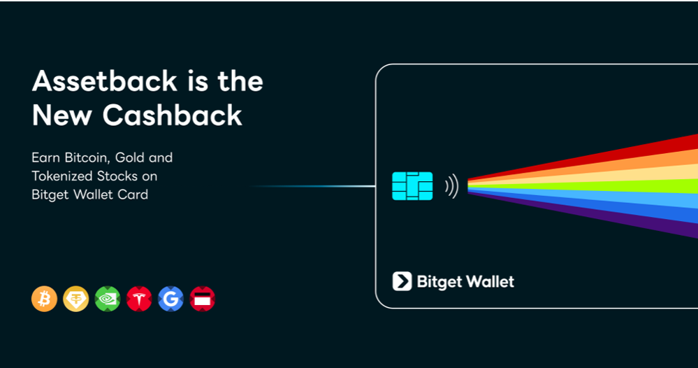 Bitget Wallet Card Turns Cashback Into Bitcoin, Gold and Tokenized Stocks